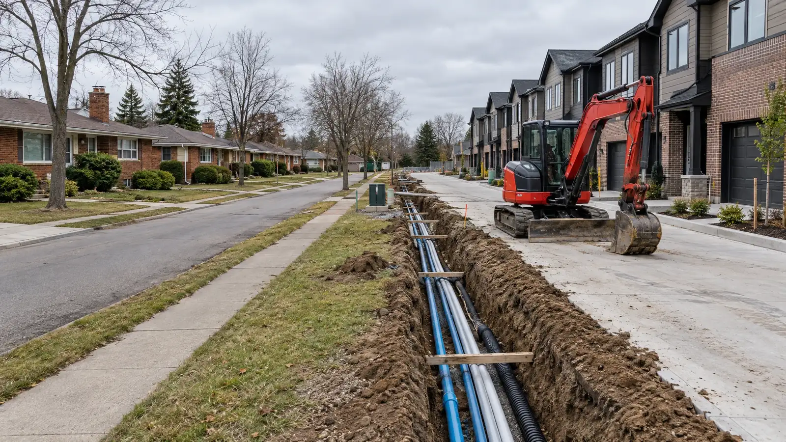 Underground utility and excavation work in Antioch, Tennessee