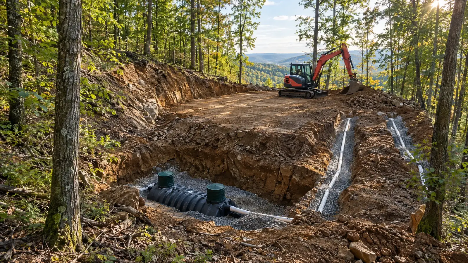 Underground utility and excavation work in Fairview, Tennessee