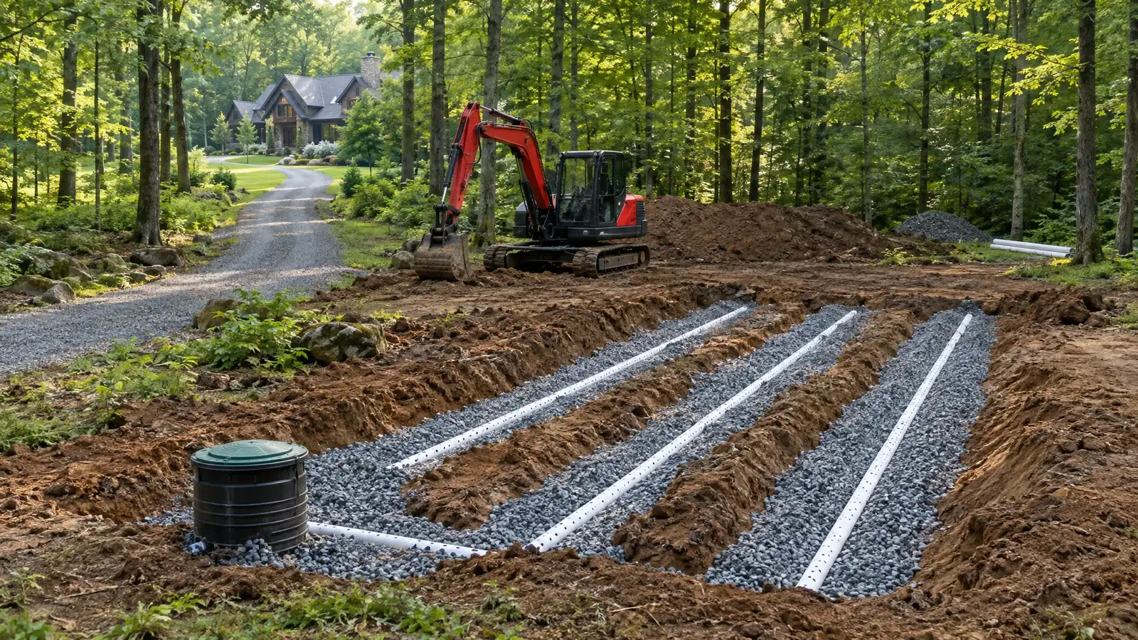 Underground utility and excavation work in Forest Hills, Tennessee