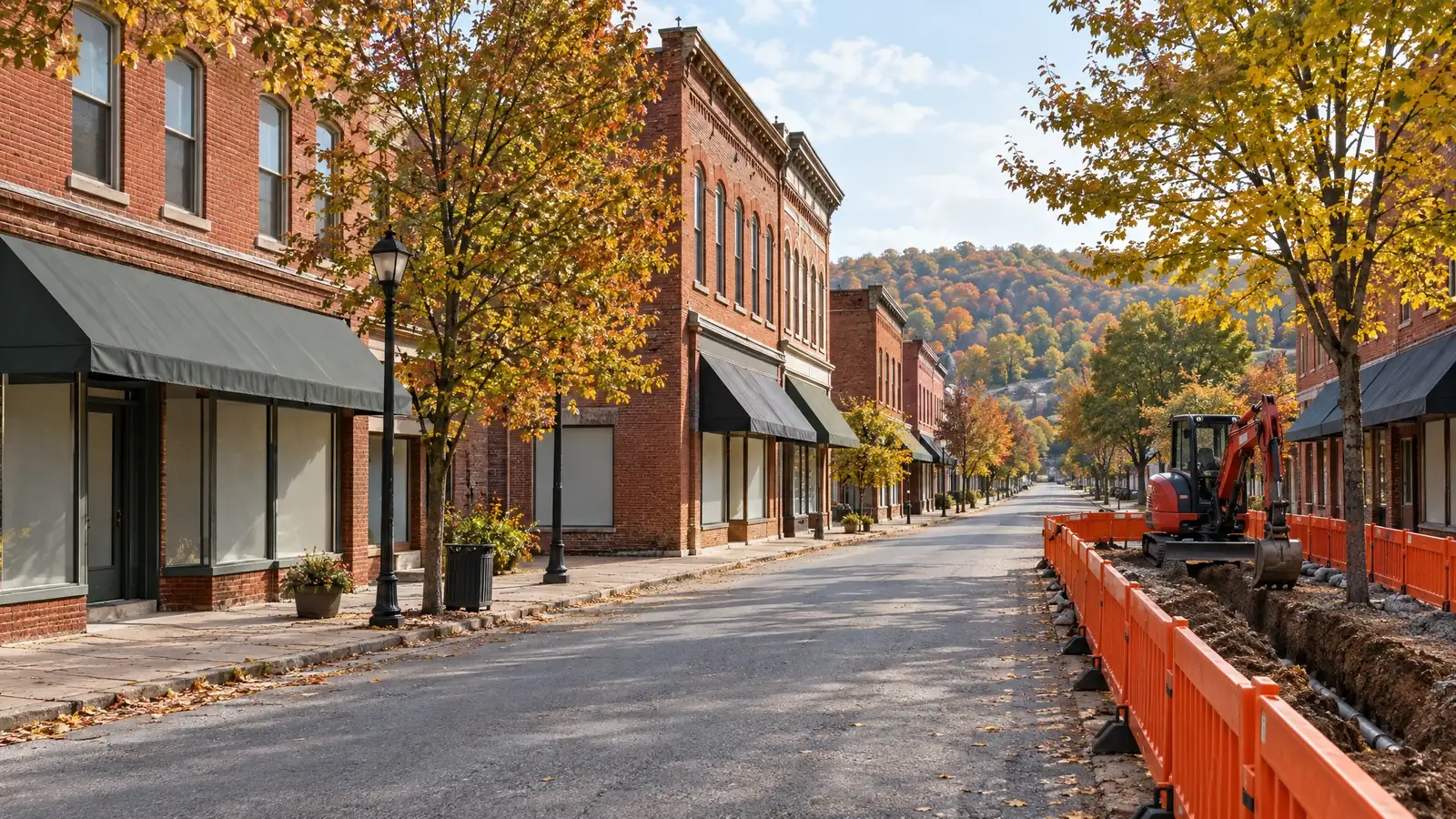Underground utility and excavation work in Franklin, Tennessee