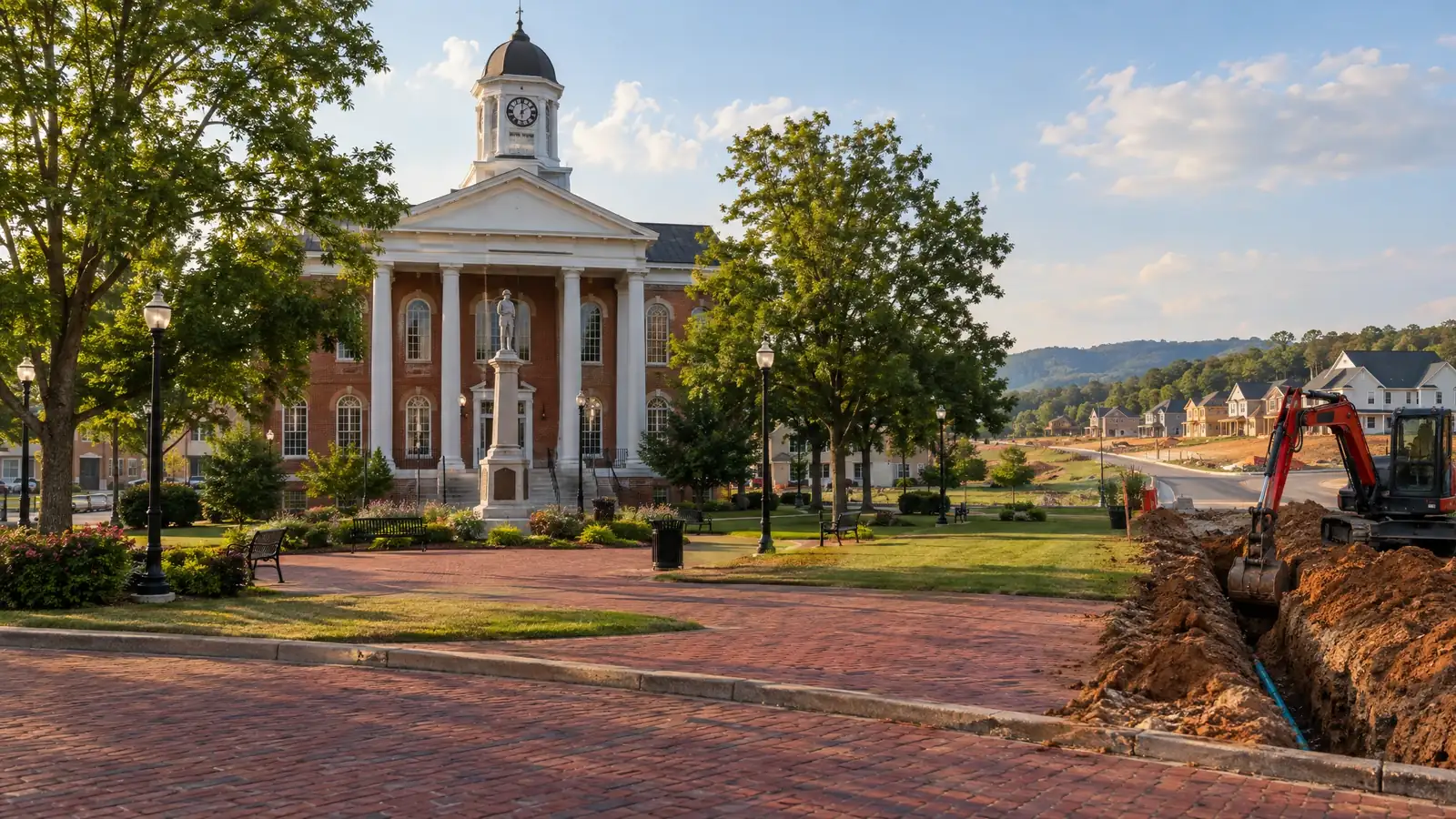 Underground utility and excavation work in Gallatin, Tennessee