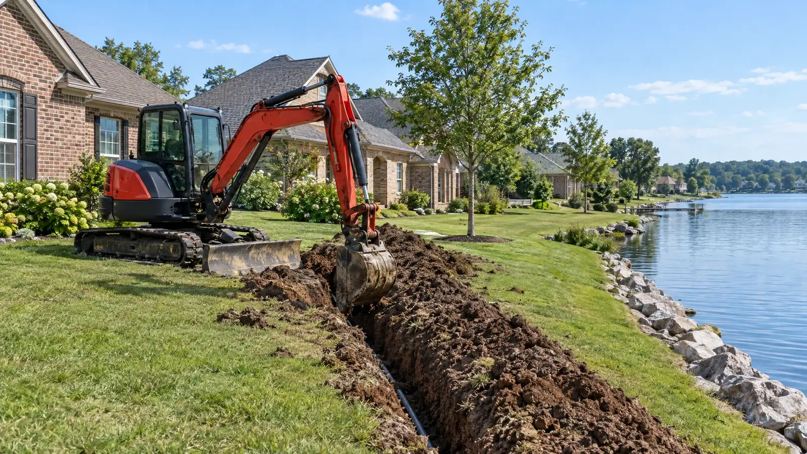 Underground utility and excavation in La Vergne, Tennessee