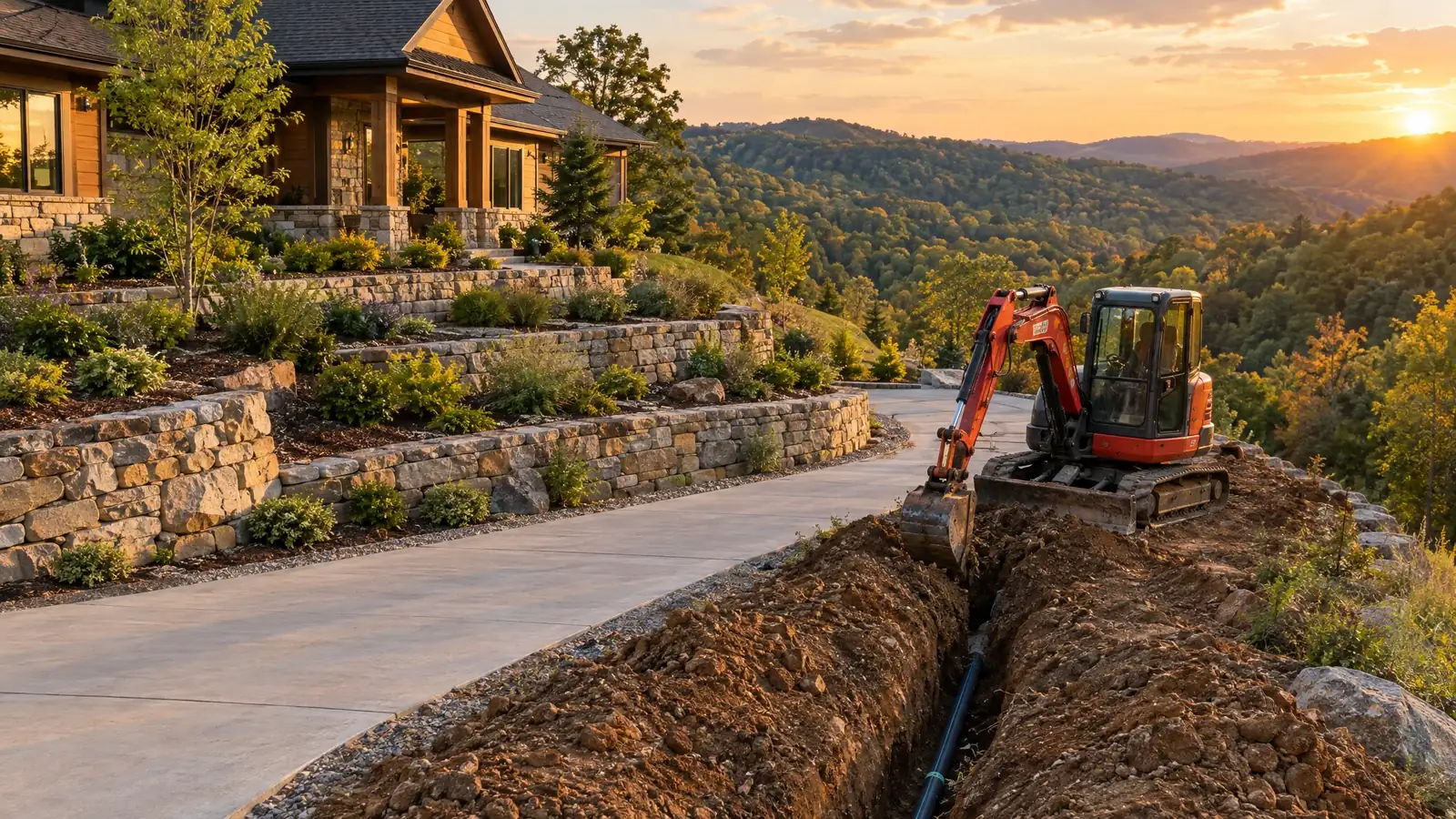 Underground utility and excavation work in Oak Hill, Tennessee