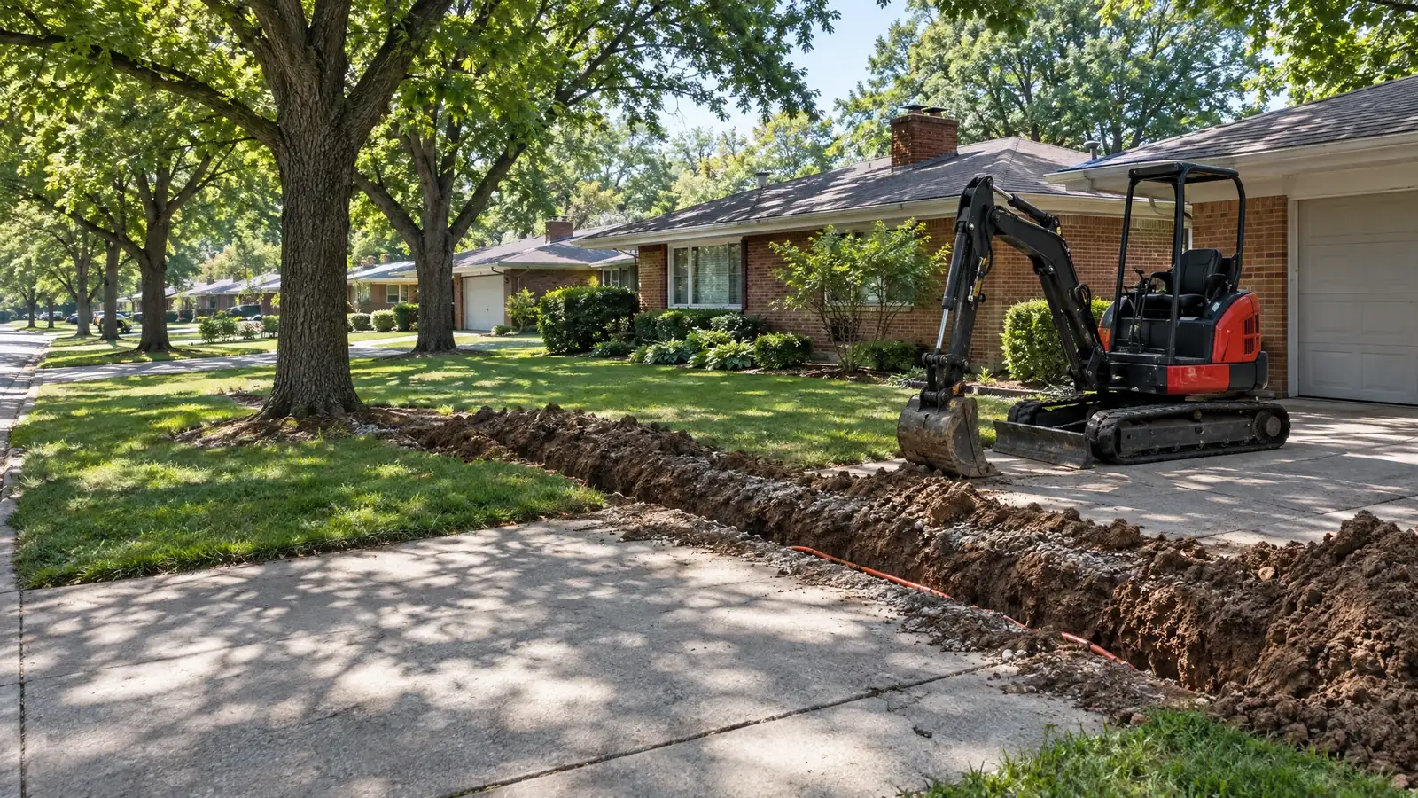 Underground utility and excavation work in Smyrna, Tennessee