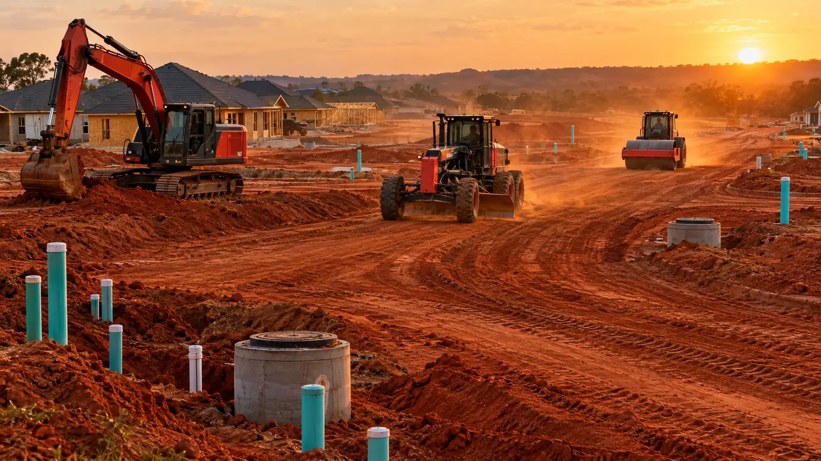 Underground utility and excavation work in Spring Hill, Tennessee