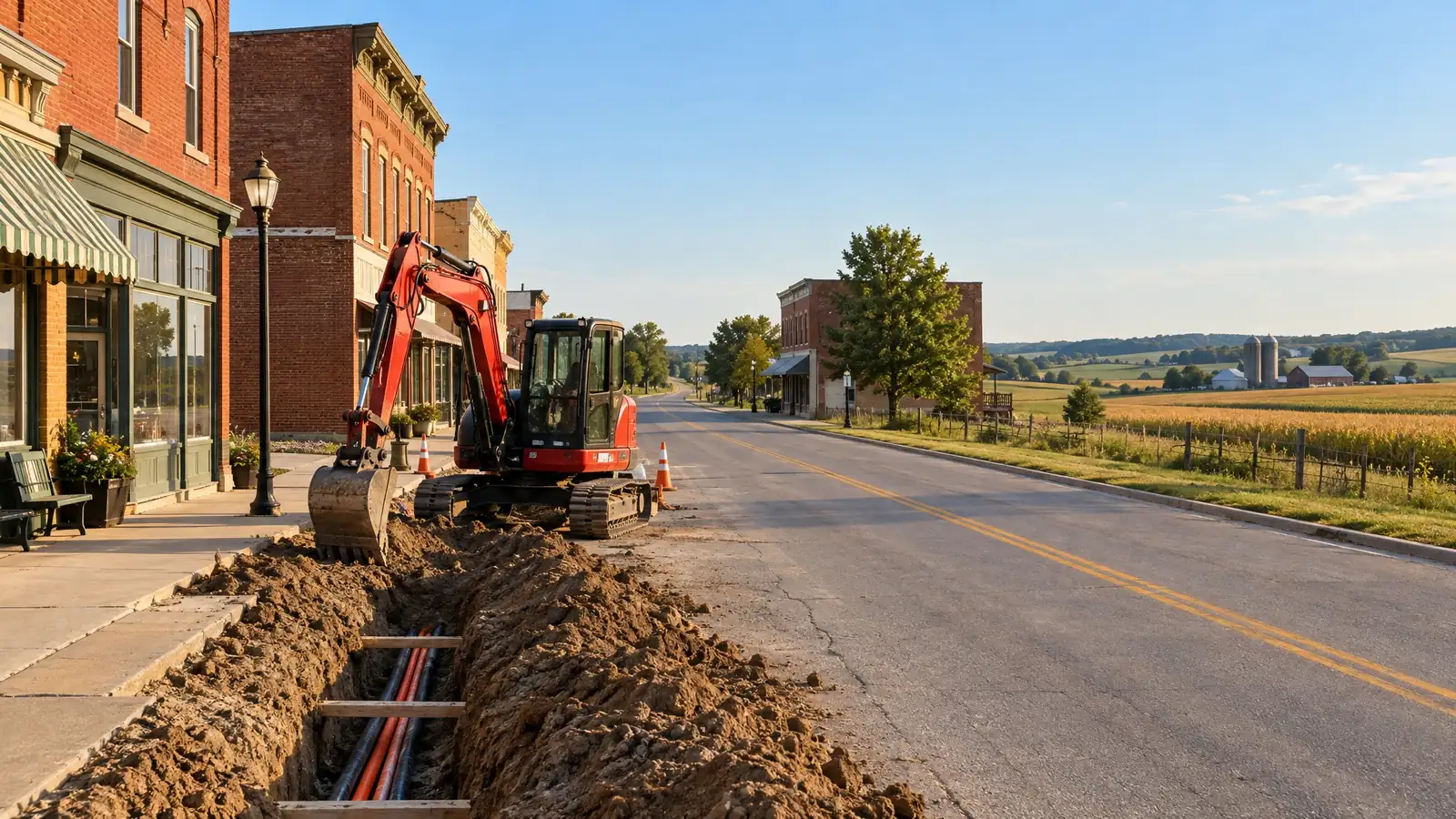 Underground utility and excavation work in Springfield, Tennessee