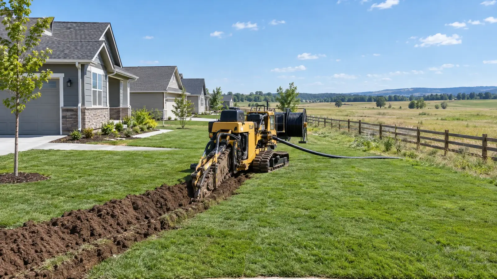Underground utility and excavation work in White House, Tennessee