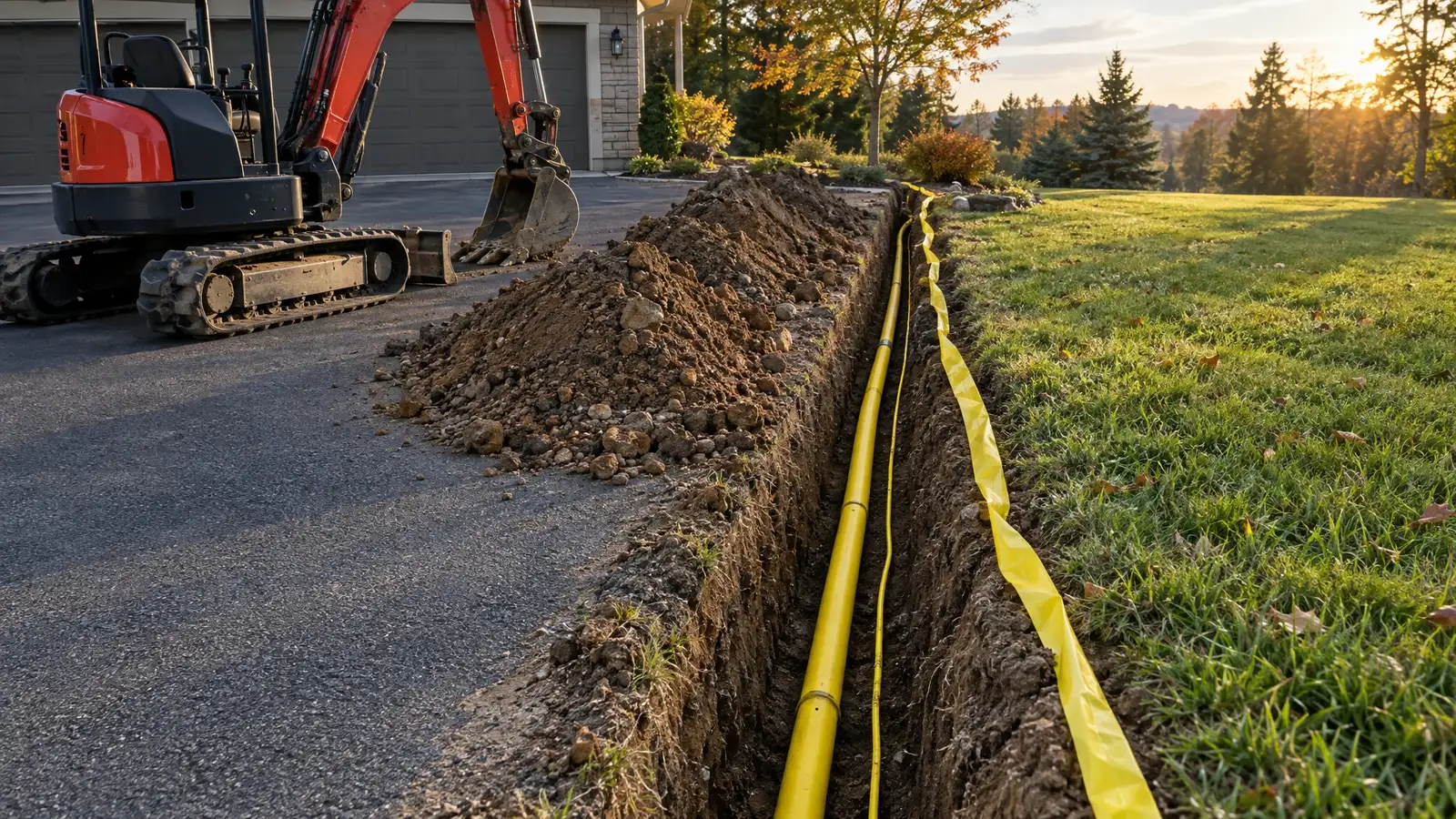 Gas Line Trenching and Backfill in Nashville