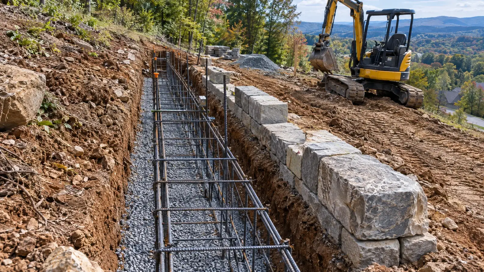 Retaining Walls, Footings and Masonry Support in Nashville