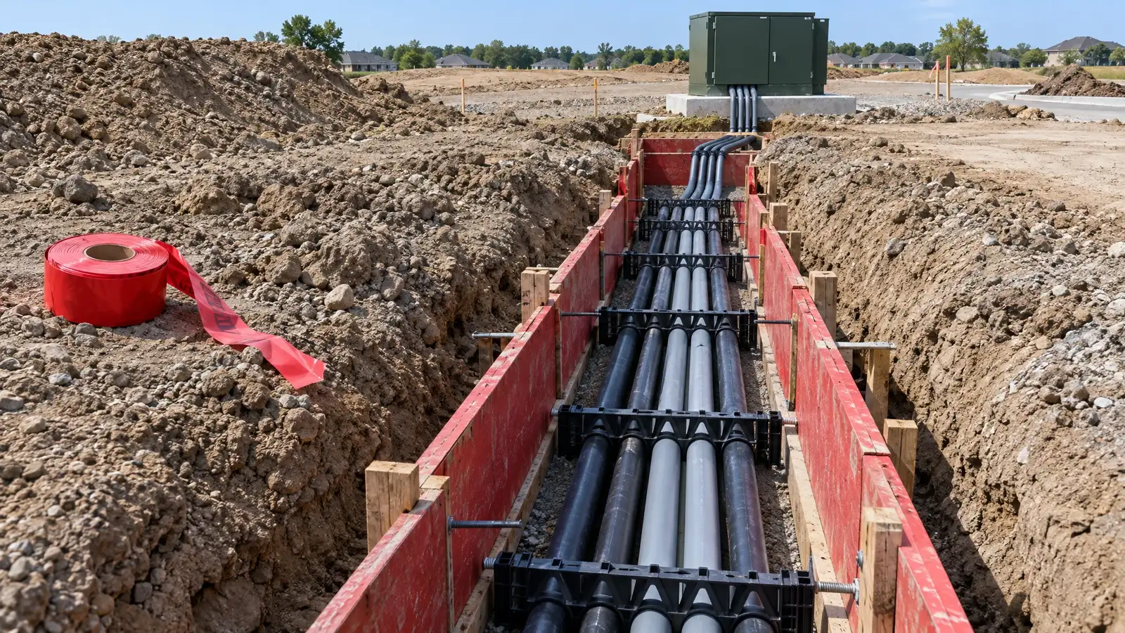 Underground Electrical Conduit Trenching in Nashville